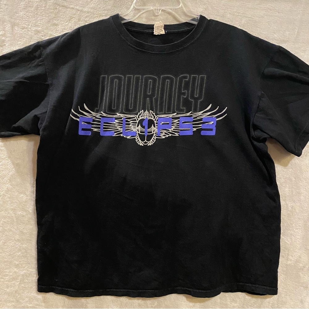 Journey Shirt Adult XL Black Elipse 2011 Tour Short Sleeve Tee ECL1P53 Anvil